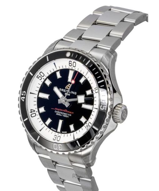 Breitling Superocean Stainless Steel Black Dial Automatic Diver's A17375211B1A1 300M Men's Watch