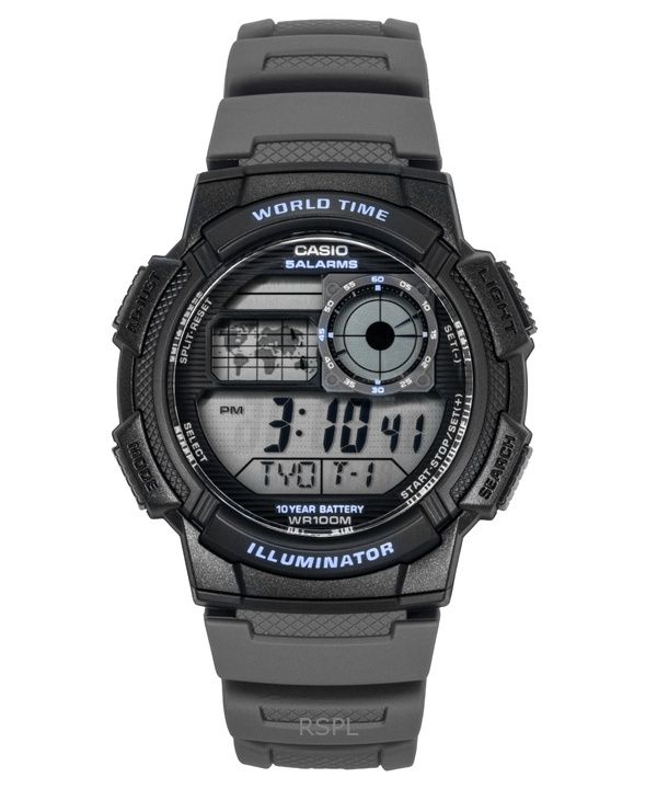 Casio Standard Digital Resin Strap Quartz AE-1000W-8AV 100M Men's Watch