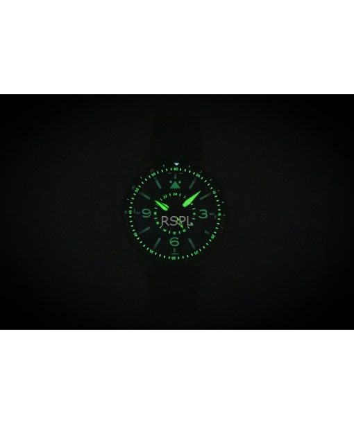 AVI-8 Flyboy Airmaster GMT Fuselage Green Leather Strap Green Dial Automatic AV-4128-03 Men's Watch