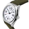 Citizen Eco-Drive Green Nylon Strap White Dial AW1571-09A 100M Men's Watch