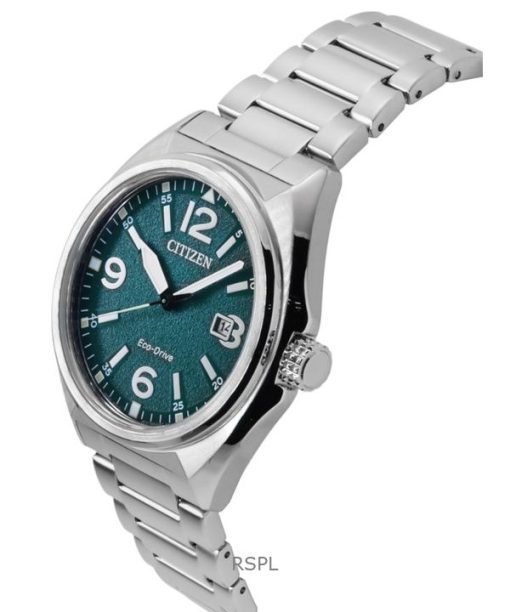 Citizen Eco-Drive Stainless Steel Green Dial AW1571-76X 100M Men's Watch