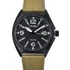 Citizen Eco-Drive Green Nylon Strap Black Dial AW1575-08E 100M Men's Watch