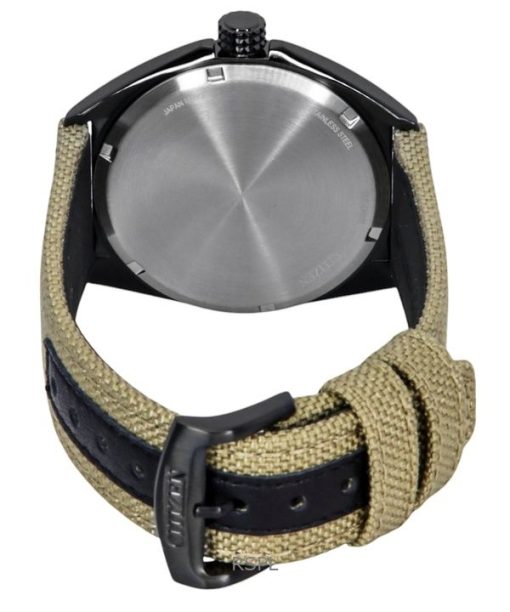 Citizen Eco-Drive Green Nylon Strap Black Dial AW1575-08E 100M Men's Watch