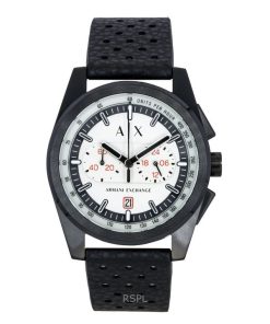 Armani Exchange Chronograph Rubber Strap Grey Dial Quartz AX2865 Men's Watch