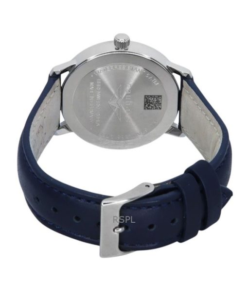 Bauhaus Leather Strap Dark Blue Dial Quartz 20373 Women's Watch