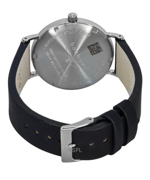 Bauhaus Classic Leather Strap Black Dial Quartz 21302 Men's Watch