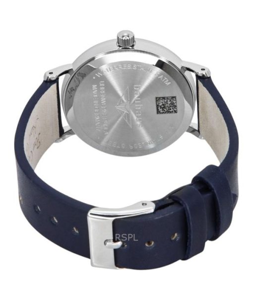 Bauhaus Classic Leather Strap Dark Blue Dial Quartz 21413 Women's Watch