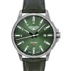 Bauhaus Aviation Leather Strap Dark Green Dial Automatic 28644 100M Men's Watch