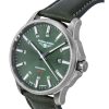 Bauhaus Aviation Leather Strap Dark Green Dial Automatic 28644 100M Men's Watch