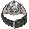 Bauhaus Aviation Leather Strap Dark Green Dial Automatic 28644 100M Men's Watch