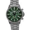 Bauhaus Aviation Chronograph Titanium Green Dial Quartz 2880M4 100M Men's Watch