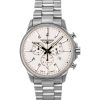 Bauhaus Aviation Chronograph Titanium Beige Dial Quartz 2880M5 100M Men's Watch