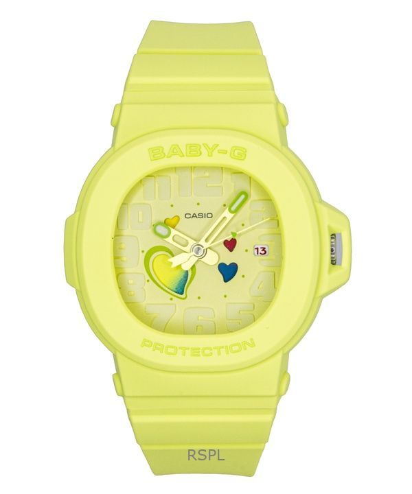 Casio Baby-G Analog Playful Hearts Series Green Dial Quartz BGA-10-3A 100M Women's Watch