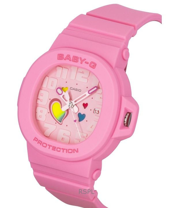 Casio Baby-G Analog Playful Hearts Series Pink Dial Quartz BGA-10-4A 100M Women's Watch