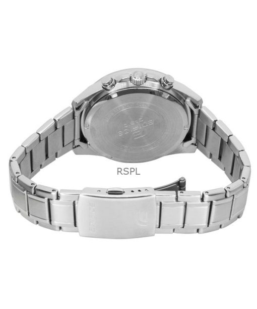 Casio Edifice Analog Standard Chronograph Stainless Steel Turquoise Dial Quartz EFV-610DE-2A 100M Men's Watch