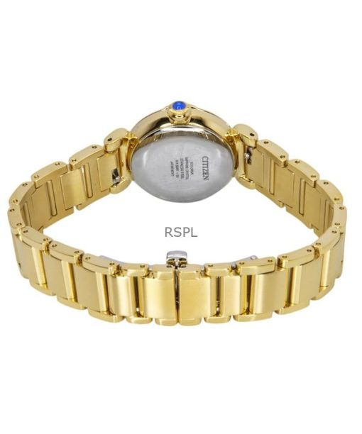 Citizen L Mae Bells Mini Gold Tone Stainless Steel Grey Dial Eco-Drive EM1132-88H Women's Watch