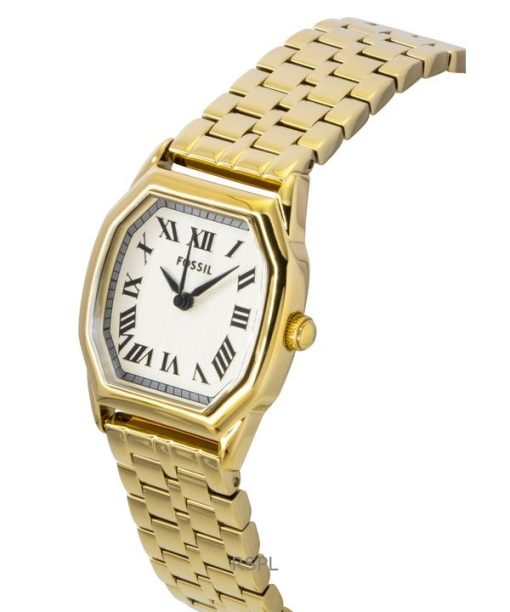 Fossil Harlow Gold Tone Stainless Steel Cream Dial Quartz ES5361 Women's Watch