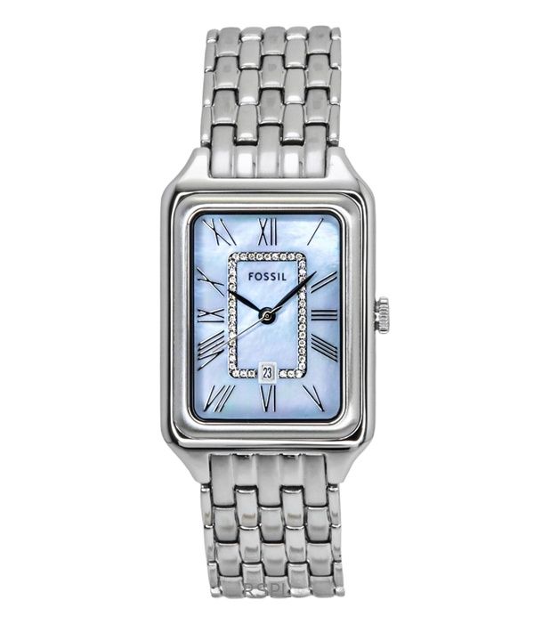 Fossil Raquel Stainless Steel Mother Of Pearl Dial Quartz ES5402 Women's Watch
