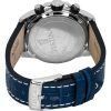 Festina Timeless Chronograph Leather Strap Blue Dial Quartz F20692-2 100M Men's Watch