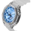 Casio G-Shock Analog Digital Resin Strap Blue Dial Quartz GA-2100BM-7A2 200M Unisex Watch