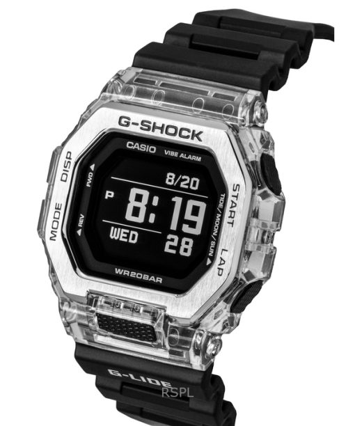 Casio G-Shock G-Lide Digital Smartphone Link Resin Strap Quartz GBX-100S-1 200M Unisex Watch
