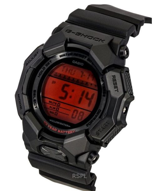 Casio G-Shock Digital Resin Strap Quartz GD-010BBR-1 200M Men's Watch
