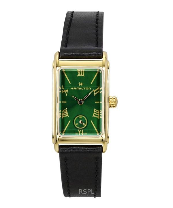 Hamilton American Classic Ardmore Leather Strap Green Dial Quartz H11261760 Unisex Watch