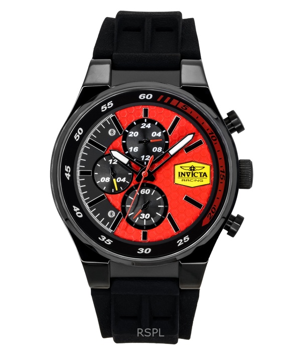 Invicta Racing Chronograph Silicone Strap Red Dial Quartz 48877 Men's Watch