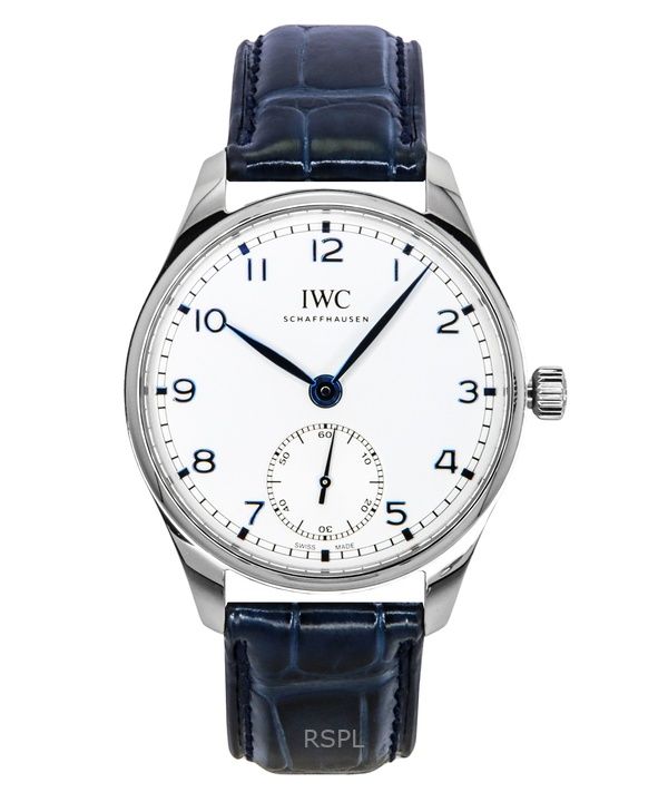 IWC Portugieser Leather Strap Silver Dial Automatic IW358304 Men's Watch