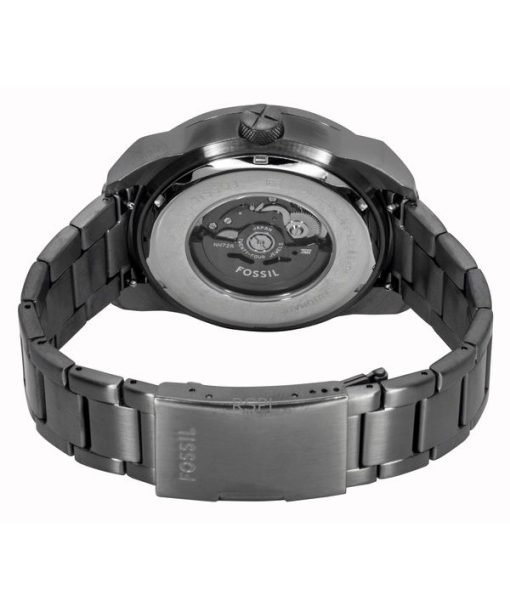 Fossil Bronson Stainless Steel Black Skeleton Dial Automatic ME3255 Men's Watch