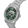 Fossil Heritage Stainless Steel Green Skeleton Dial Automatic ME3262 Men's Watch