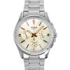 Casio Enticer Analog Stainless Steel Silver Dial Quartz MTP-1375D-7A2V Men's Watch