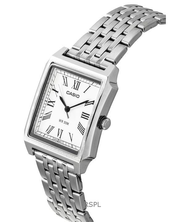 Casio Standard Analog Stainless Steel White Dial Quartz MTP-B190D-7BV Men's Watch