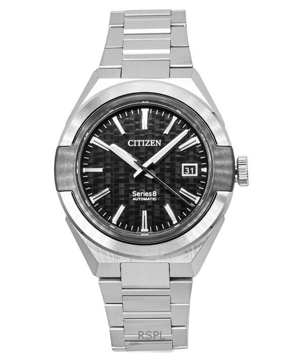 Citizen Series 8 870 Stainless Steel Black Dial Automatic NA1036-56E 100M Men's Watch