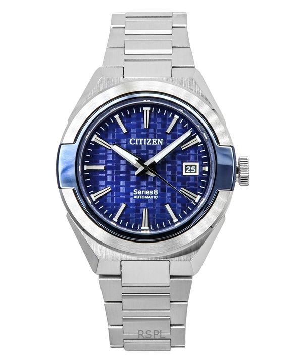 Citizen Series 8 870 Stainless Steel Blue Dial Automatic NA1037-53L 100M Men's Watch