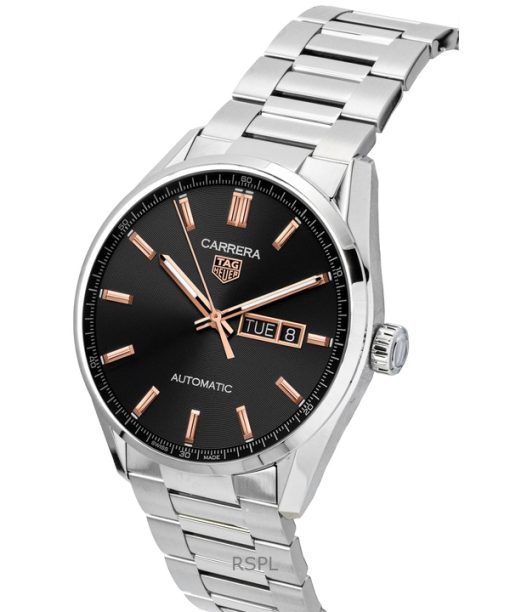 Tag Heuer Carrera Stainless Steel Black Dial Automatic WBN2013.BA0640 100M Men's Watch