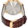 Citizen Eco-Drive Chronograph Leather Strap Brown Dial AT2573-07X 100M Men's Watch