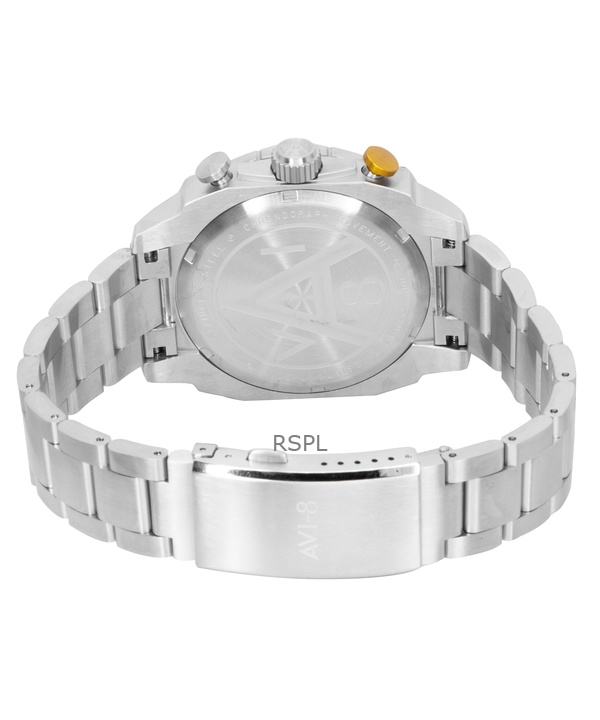 AVI-8 Hawker Hunter Atlas Dual Time Chronograph Stainless Steel Shadow Grey Dial Quartz AV-4100-33 Men's Watch