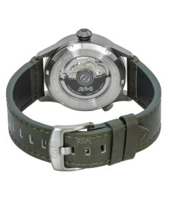 AVI-8 Flyboy Wingman Worldtimer GMT Leather Strap Green Dial Automatic AV-4120-05 Men's Watch