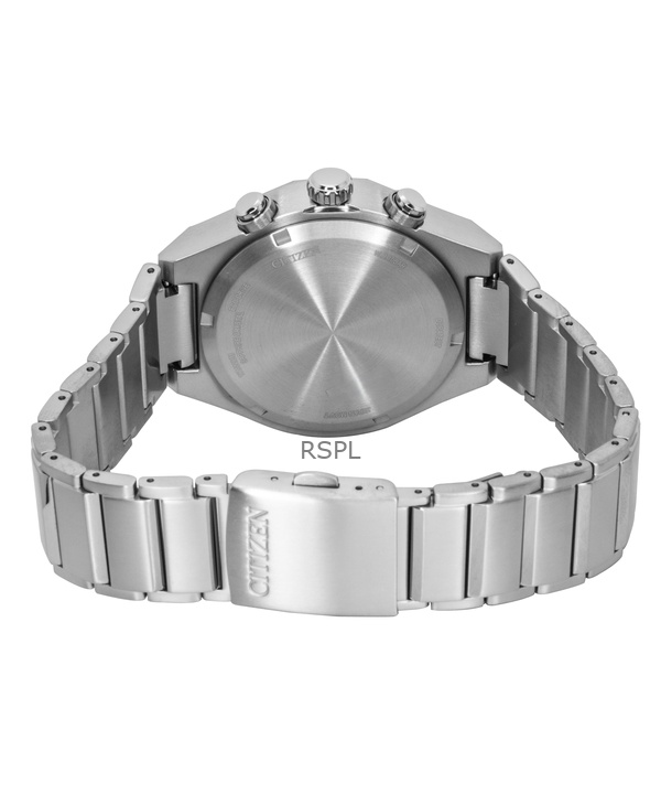 Citizen Zenshin Senkei Chronograph Super Titanium Black Dial Eco-Drive CA4690-51E 100M Men's Watch