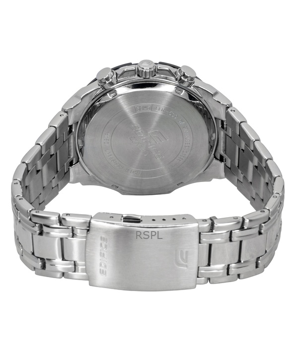 Casio Edifice Analog Standard Chronograph Stainless Steel Blue Dial Quartz EFR-539DE-2AV 100M Men's Watch