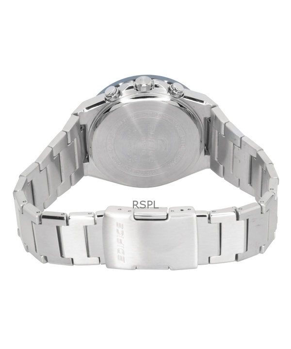 Casio Edifice Analog Chronograph Stainless Steel Green Dial Solar EFS-S650D-3A 100M Men's Watch