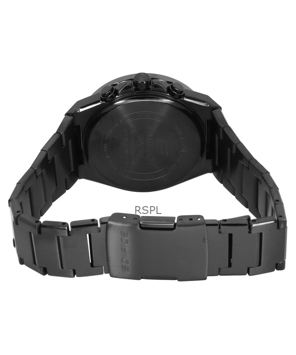 Casio Edifice Analog Chronograph Stainless Steel Black Dial Solar EFS-S650DC-1A 100M Men's Watch