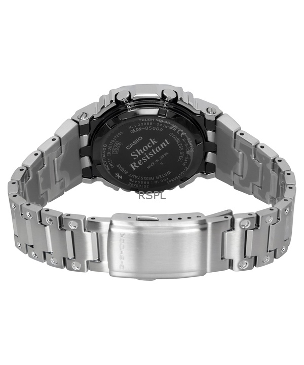 Casio G-Shock Full Metal Digital Smartphone Link Stainless Steel Solar GMW-B5000D-1C 200M Men's Watch