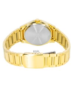 Casio Standard Analog Gold Tone Stainless Steel Black Dial Quartz MTP-1370G-1AV Men's Watch