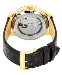 Citizen Leather Strap White Dial Automatic NY4059-09A Men's Watch