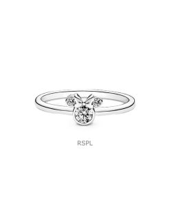 Pandora Disney Minnie Mouse Sparkling Head Ring With Clear Cubic Zirconia P-190074C01-54 For Women