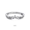 Pandora Regal Swirl Tiara Ring With Clear Cubic Zirconia P-192232C01-54 For Women