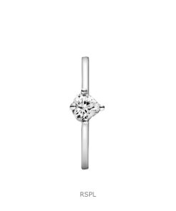 Pandora Heart Solitaire Ring With Clear Cubic Zirconia P-198691C01-54 For Women