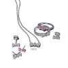 Pandora Sparkling Bow Stud Earring With Clear Cubic Zirconia P-293506C01 For Women